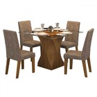 Mesa De Jantar 4 Lugares Jazz 11552 Seda/malta - Mobilarte Mó