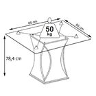 Mesa De Jantar 4 Lugares Jazz 11552 Seda/malta - Mobilarte Mó