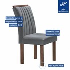 Mesa De Jantar 4 Lugares Kansas/arizona Com Vidro Chocolate/o