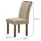 Mesa De Jantar 4 Lugares Kansas/arizona Com Vidro Chocolate/o