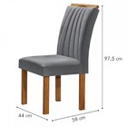 Mesa De Jantar 4 Lugares Kansas/arizona Com Vidro Cinamomo/of