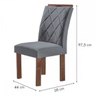 Mesa De Jantar 4 Lugares Kansas/arthus Com Vidro Chocolate/of