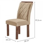 Mesa De Jantar 4 Lugares Kansas/arthus Com Vidro Chocolate/of