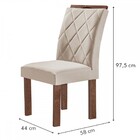 Mesa De Jantar 4 Lugares Kansas/arthus Com Vidro Chocolate/of