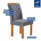 Mesa De Jantar 4 Lugares Kansas/arthus Com Vidro Cinamomo/off