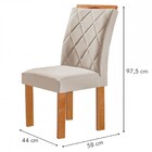 Mesa De Jantar 4 Lugares Kansas/arthus Com Vidro Cinamomo/off