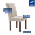 Mesa De Jantar 4 Lugares Kansas/canela Com Vidro Chocolate/of