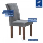 Mesa De Jantar 4 Lugares Kansas/canela Com Vidro Chocolate/of