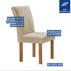 Mesa De Jantar 4 Lugares Kansas/canela Com Vidro Cinamomo/off