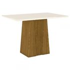 Mesa De Jantar 4 Lugares Keltin Nature/off White/linho - Bci