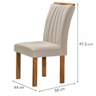 Mesa De Jantar 4 Lugares Kyra/arizona Com Vidro Cinamomo/off