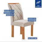 Mesa De Jantar 4 Lugares Kyra/arthus Com Vidro Cinamomo/off W