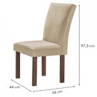 Mesa De Jantar 4 Lugares Kyra/canela Com Vidro Chocolate/off