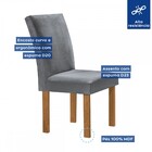 Mesa De Jantar 4 Lugares Kyra/canela Com Vidro Cinamomo/off W