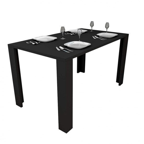 Mesa De Jantar 4 Lugares Liv Preto