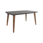 Mesa De Jantar 4 Lugares Londres 1,20x0,90 Trapézio Grafite