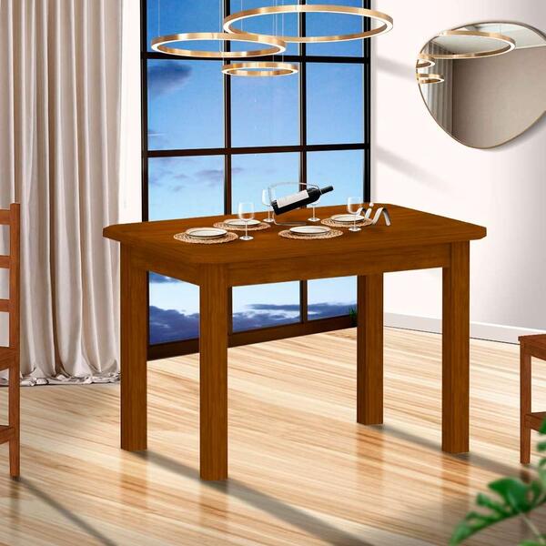 Mesa De Jantar 4 Lugares Madeira Maciça 120cm Mel Safira Nema