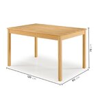 Mesa De Jantar 4 Lugares Madeira Maciça Mandacaru Cabecasa Ma