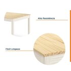 Mesa De Jantar 4 Lugares Madeira Maciça Mandacaru Cabecasa Ma