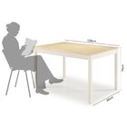 Mesa De Jantar 4 Lugares Madeira Maciça Mandacaru Cabecasa Ma