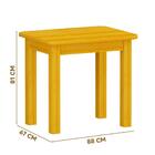 Mesa De Jantar 4 Lugares Madeira Maciça Safira Cerejeira