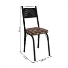 Mesa De Jantar 4 Lugares Malva Preto/mosaico Palha 13407 - Ar