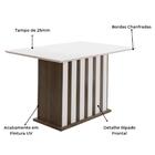 Mesa De Jantar 4 Lugares Manila Amendoa Off-white