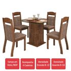 Mesa De Jantar 4 Lugares Mirela Zara Dover/malta - Viero Móve