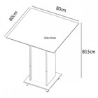 Mesa De Jantar 4 Lugares Nathy Seda/malta - Viero Móveis