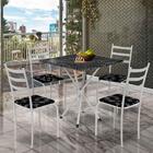 Mesa De Jantar 4 Lugares Para Apartamento Pequeno Branco Reci