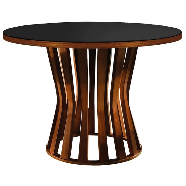 Mesa De Jantar 4 Lugares Preto/imbuia 1,4m - Niem