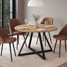 Mesa De Jantar 4 Lugares Redonda 110cm Home Office Concept No