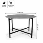 Mesa De Jantar 4 Lugares Redonda Dobrável Prática - Straub We