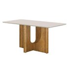 Mesa De Jantar 4 Lugares Retangular 120cm Tampo Vidro/mdf De