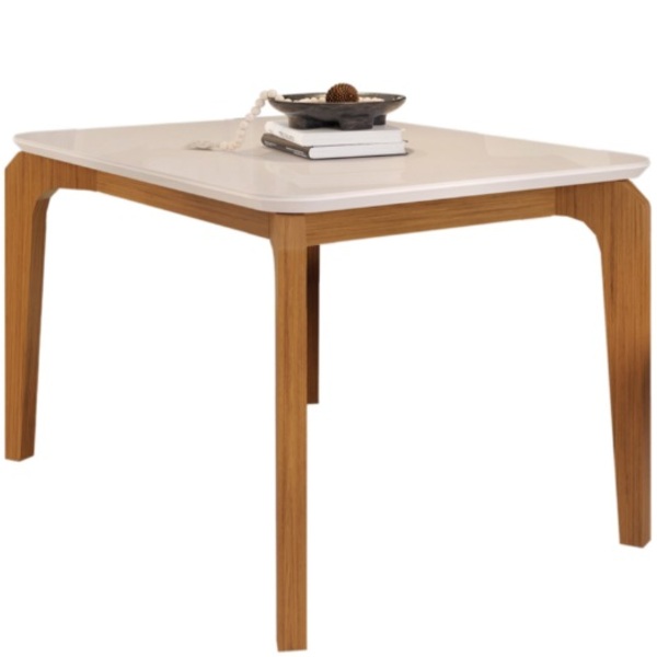 Mesa De Jantar 4 Lugares Retangular 136 Cm - Freijo/off White