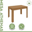 Mesa De Jantar 4 Lugares Retangular Athenas Amêndoa Clean