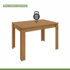 Mesa De Jantar 4 Lugares Retangular Athenas Amêndoa Clean