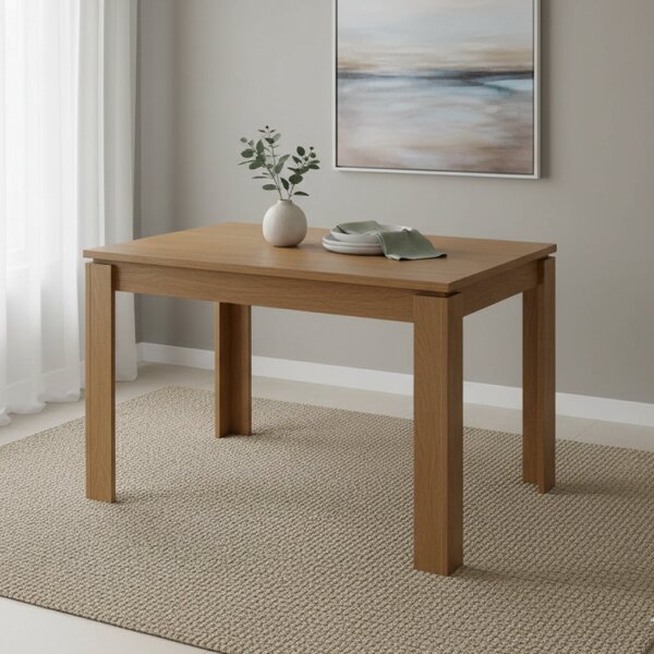 Mesa De Jantar 4 Lugares Retangular Athenas Amêndoa Clean