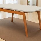 Mesa De Jantar 4 Lugares Retangular Belem Base Madeira