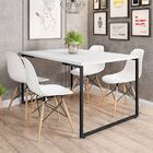 Mesa De Jantar 4 Lugares Retangular Rivera F01 Industrial 136