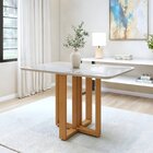 Mesa De Jantar 4 Lugares Retangular Tampo De Vidro/mdf Bold A