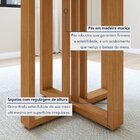 Mesa De Jantar 4 Lugares Retangular Tampo De Vidro/mdf Bold A