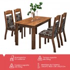 Mesa De Jantar 4 Lugares Sasha Zara Dover/cobre - Viero Móveis