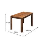 Mesa De Jantar 4 Lugares Sasha Zara Dover/cobre - Viero Móveis