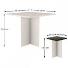 Mesa De Jantar 4 Lugares Stella Branco - Pnr Móveis