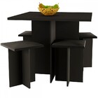 Mesa De Jantar 4 Lugares Stella Onix - Pnr Móveis