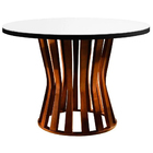 Mesa De Jantar 4 Lugares Tampo Branco 1,3m - Niem