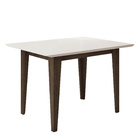 Mesa De Jantar 4 Lugares Tampo Chanfrado 120cm Sem Vidro Kate