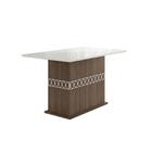 Mesa De Jantar 4 Lugares Tampo Com Vidro Alexandria Amendoa O