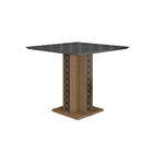 Mesa De Jantar 4 Lugares Tampo Com Vidro Dallas Carvalho Graf